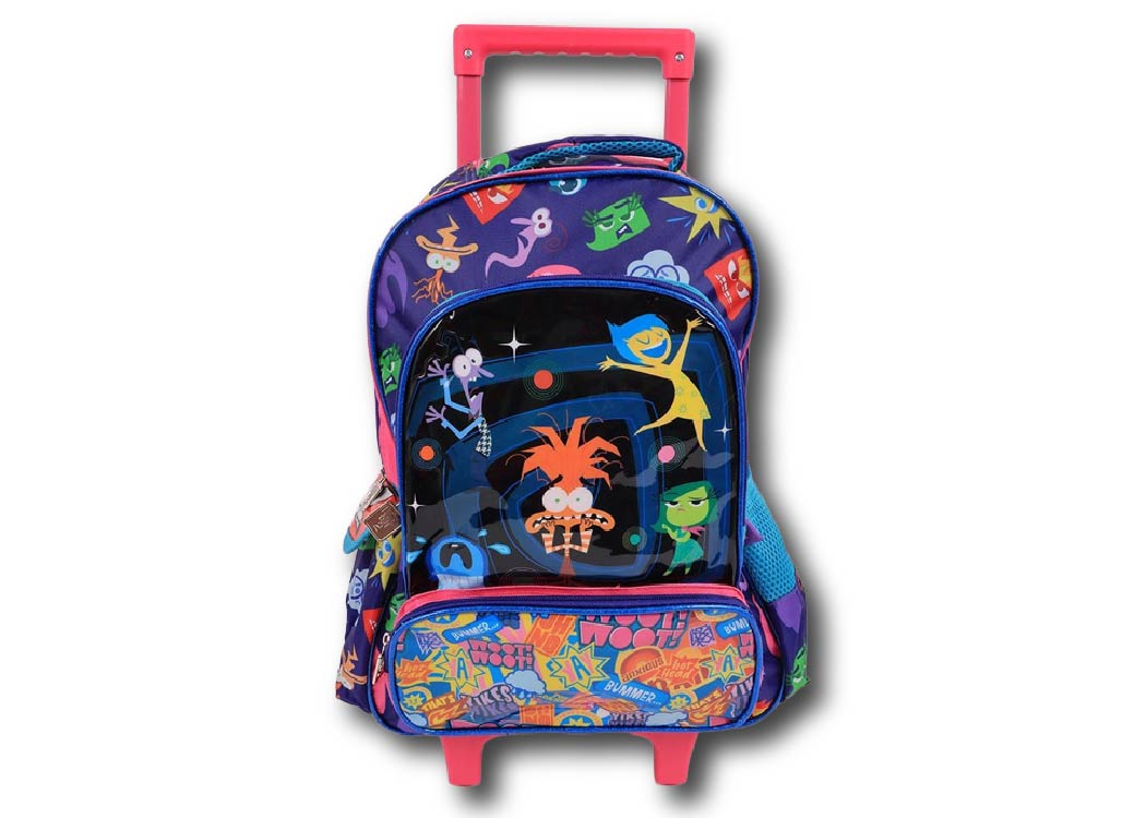 MOCHILA ESCOLAR C/RUEDA 16" INSIDE OUT 2 PVC